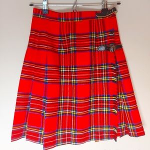 Cute vintage plaid mini kilt - XS